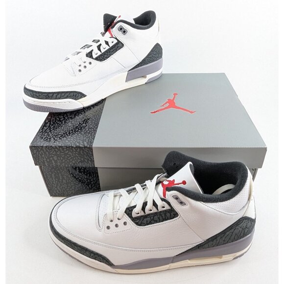Air Jordan 3 Retro White Red Cement Grey – Size 13 CT8532-106 - NIB main image 7